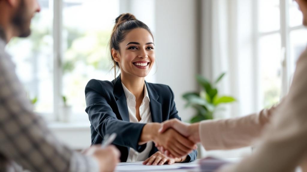 Agent closing a deal